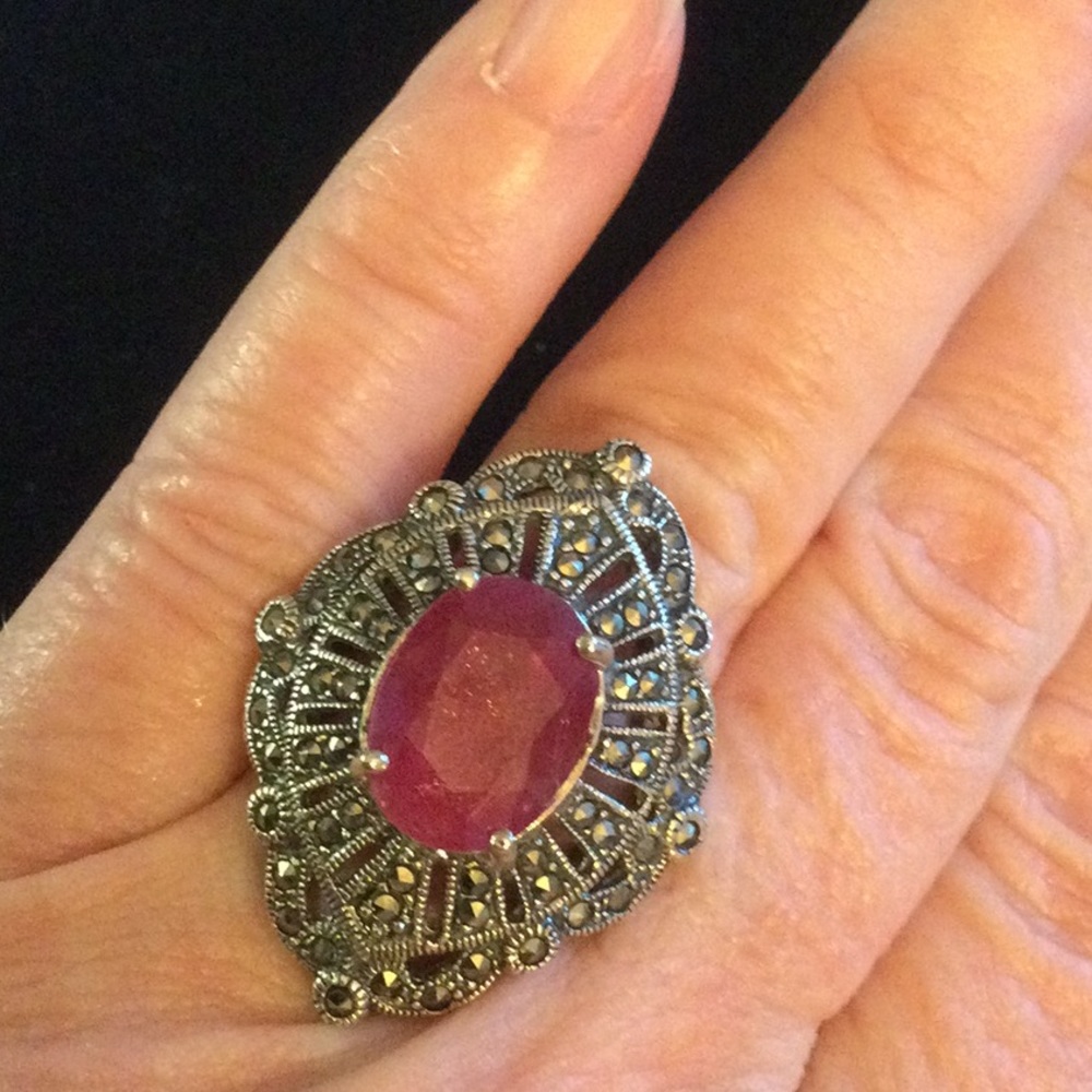 Exquisite Genuine Ruby Ring From Atlanta Estate - image 4
